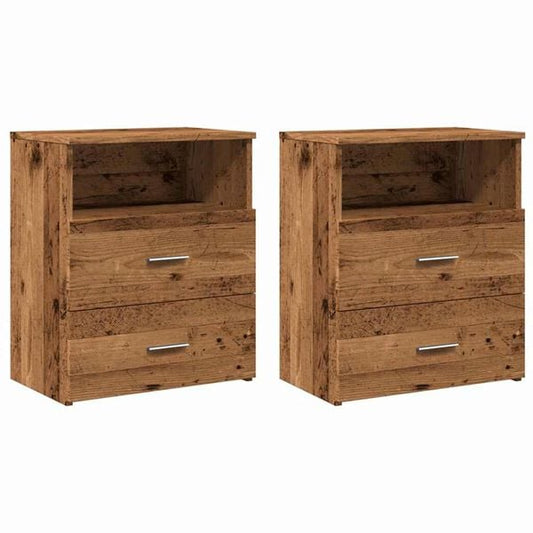 291569 - VIDA XL Komodina 2 copë Dru i Vjetër 50x32x60 cm Dru i Inxhinierizuar