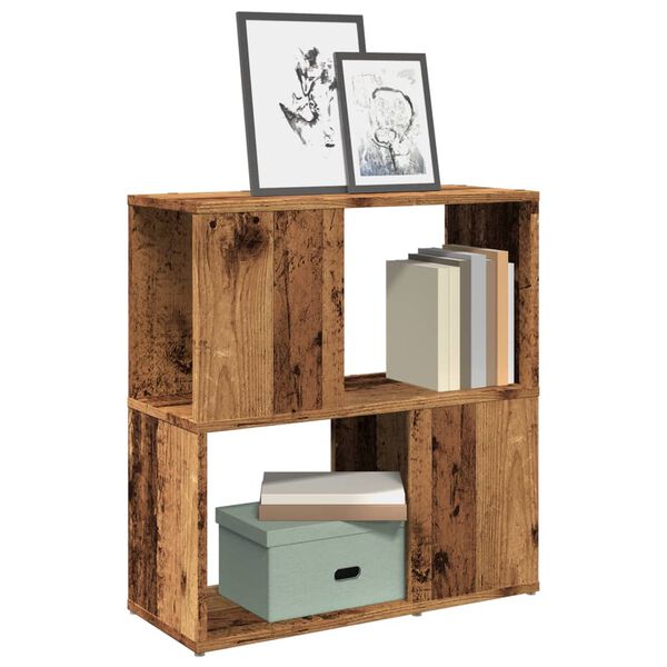 244857 - VIDAXL Dollap Librash Dru i Vjetër 60x24x63 cm Dru i Inxhinieruar