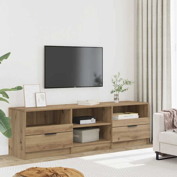 265195 - vidaXL Komodë Moderne për TV – Artisan Oak, 150 cm