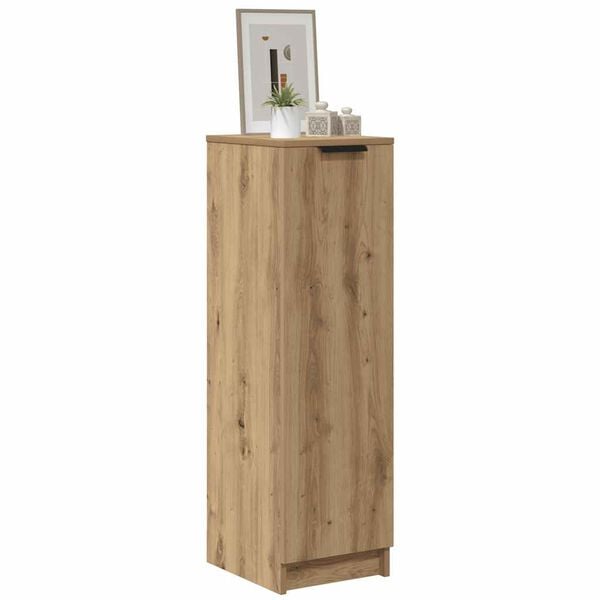 291573 - VIDA XL Dollap Këpucësh Artizanal Lisi 29,5x35x100,5 cm Dru i Inxhinieruar