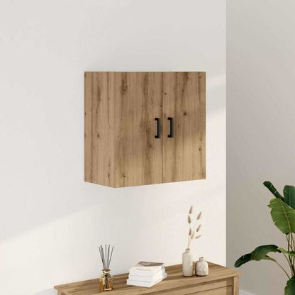 333548 - VidaXL Dollap Muri Artizanal Lisi 60x31x60 cm Dru i Inxhinieruar