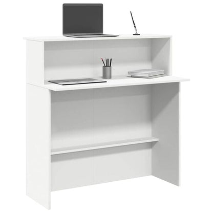 333552 - VIDA XL Tavolinë Pritjeje e Bardhë 100x50x103,5 cm Dru i Inxhinieruar