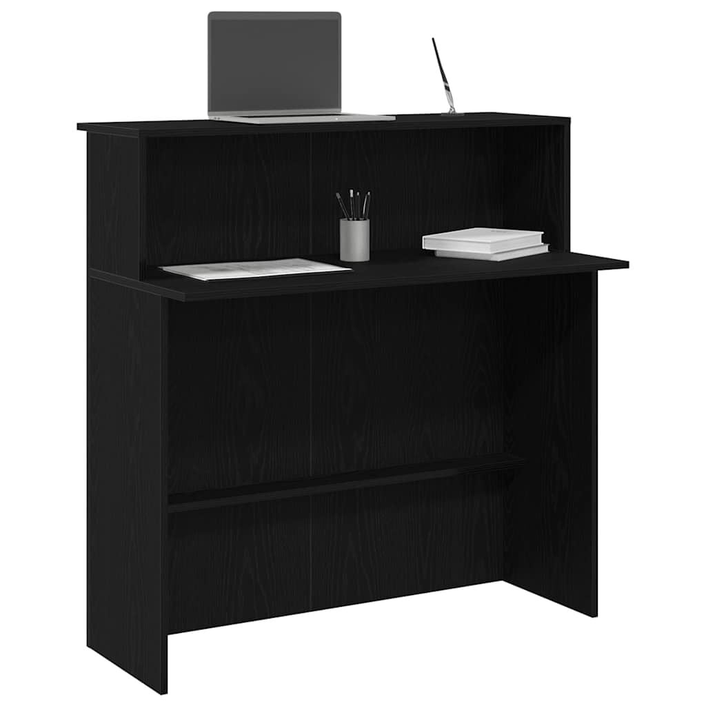 280596 - VIDAXL Tavolinë Pritjeje e Zezë 100x50x103,5 cm Dru i Inxhinierizuar