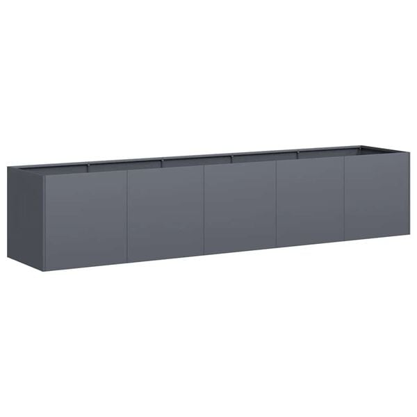291586 - VIDAXL Vazo Antraciti 200x40x40 cm Çelik i petëzuar në të ftohtë