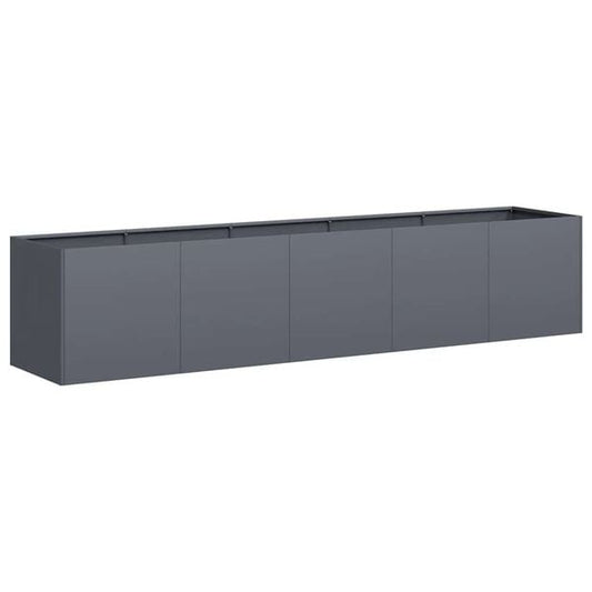 334507 - VIDAXL Vazo Antraciti 200x40x40 cm Çelik i petëzuar në të ftohtë