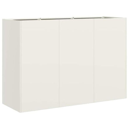 334510 - VIDAXL Vazo e Bardhë 120x40x80 cm Çelik i petëzuar në të ftohtë