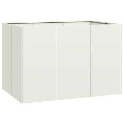 333560 - VIDA XL Vazo e Bardhë 120x80x80 cm Çelik