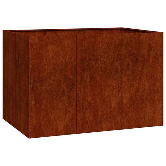 334511 - VIDAXL Vazo e ndryshkur 120x80x80 cm Çelik i Rezistent ndaj Motit