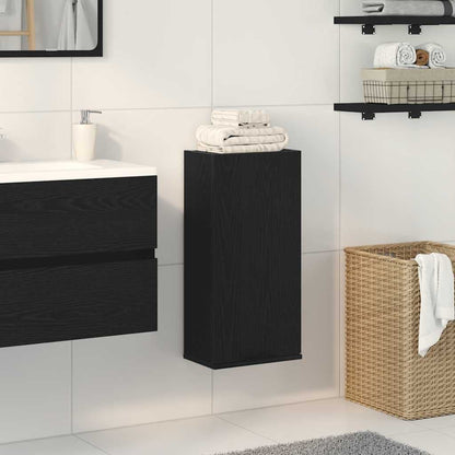 265549 - VIDAXL Dollap i montuar në mur, lisi i zi 32x20x67 cm, dru i përpunuar