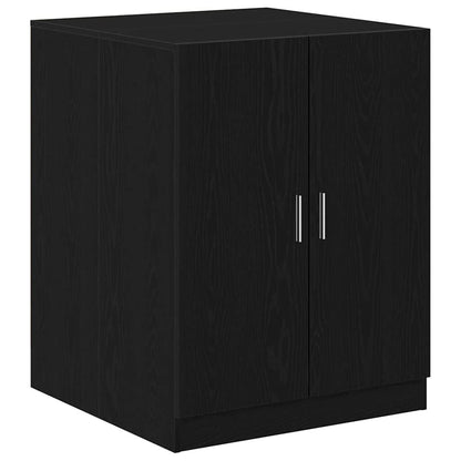 280622 - VIDAXL Dollap Lavatriceje Lisi i Zi 70,5x71,5x91,5 cm Dru i Inxhinieruar