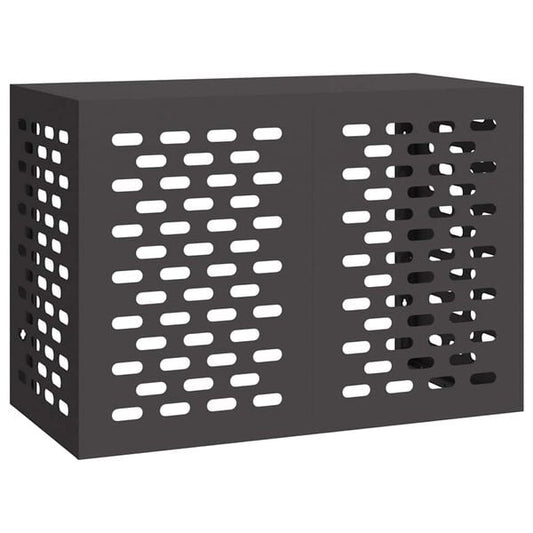 334518 - VIDAXL Mbulesë kondicioneri e zezë 100 x 50 x 70 cm çelik i galvanizuar