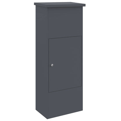 280658 - vidaXL Kuti Paketash me Derë Antracit 44.5 x 29 x 110.5 cm Çelik