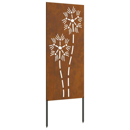 265283 - vidaXL Panel Privatësie për Kopsht 50×140 cm – Çelik Corten me Efekt Ndryshku