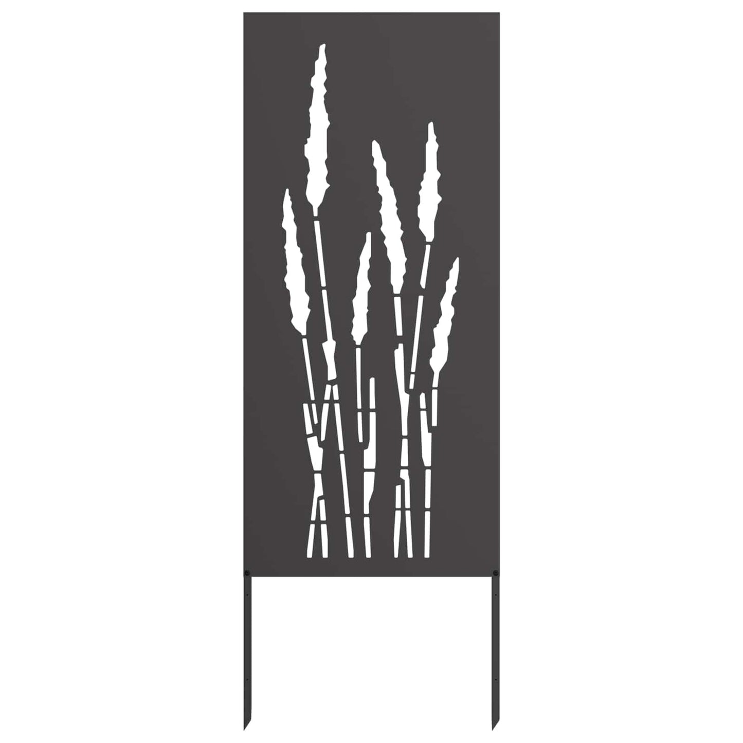 265595 - vidaXL Mbrojtëse Privatësie për Kopsht, e Zezë 50 x 140 cm, Çelik i petëzuar në të ftohtë