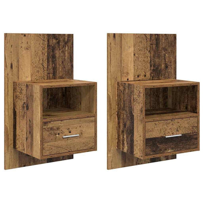 265605 - vidaXL Komodinë 2 copë Dru Antik 50 x 32.5 x 80 cm
