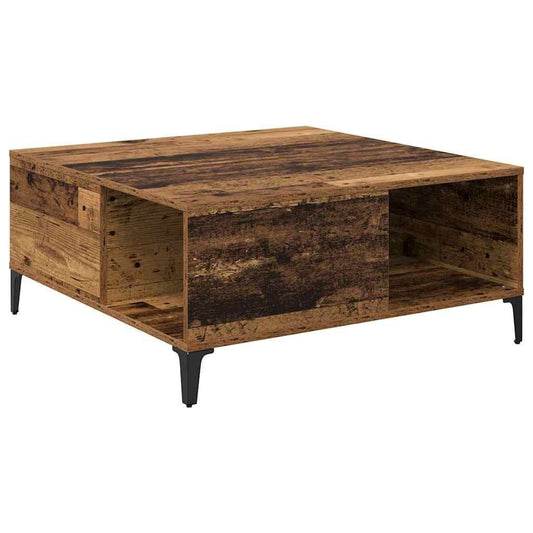 280670 - vidaXL Tavolinë Kafeje prej Druri të Vjetër 80 x 80 x 36.5 cm Dru i Përpunuar