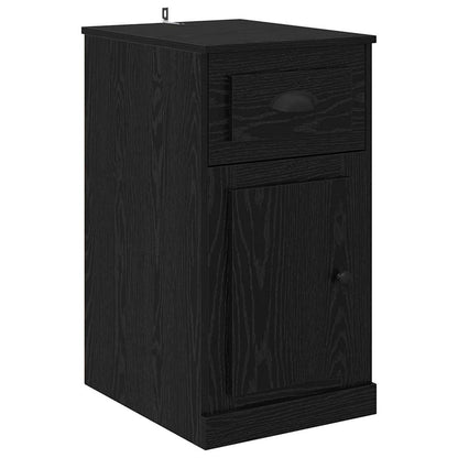 265611 - vidaXL Dollap Anësor Lisi i Zi 40 x 50 x 75 cm Dru i Përpunuar