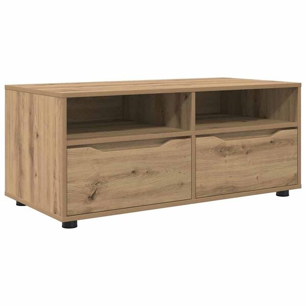 334568 - VIDA XL Kabinet TV 100 x 48 x 43 cm Dru i Inxhinierizuar Lisi Artizanal