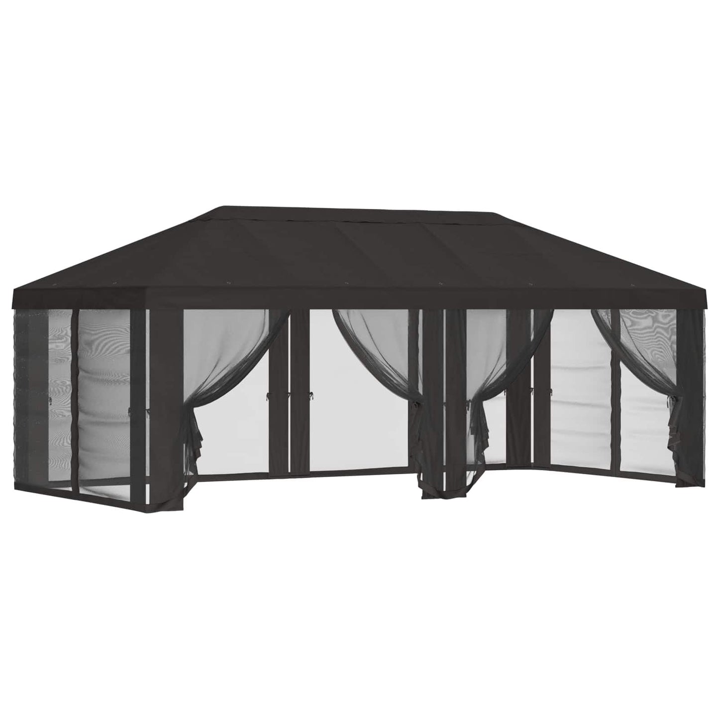 280685 - Mbulesë për Gazebo vidaXL me Mure Anësore Antracit 600.5 x 300.5 cm