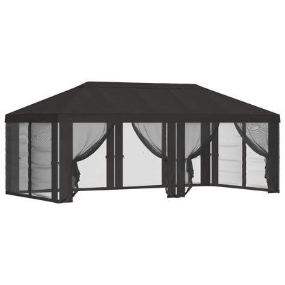 280685 - Mbulesë për Gazebo vidaXL me Mure Anësore Antracit 600.5 x 300.5 cm