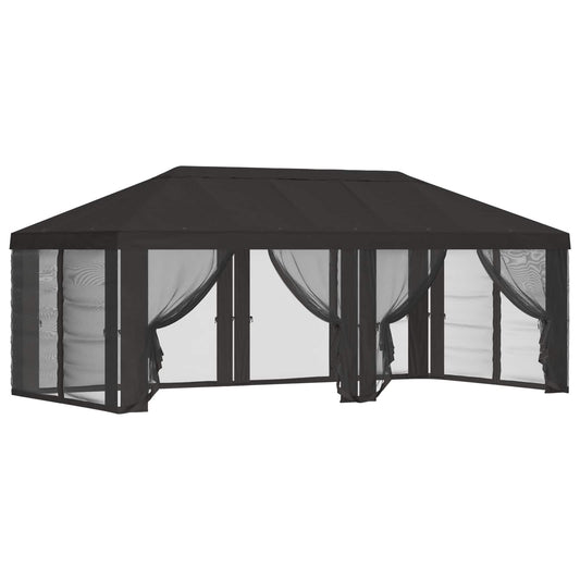 280685 - Mbulesë për Gazebo vidaXL me Mure Anësore Antracit 600.5 x 300.5 cm