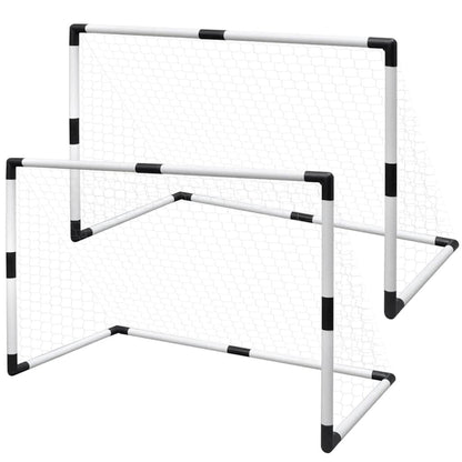 265627 - Set rrjetash për porta futbolli mini, 2 copë, për fëmijë, 91,5 x 48 x 61 cm