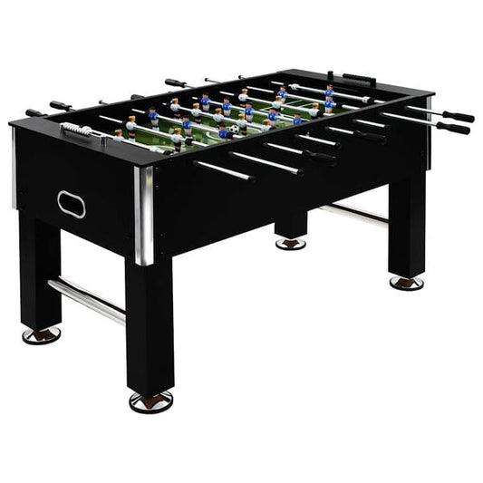 291650 - VIDA XL Tavolinë Futbolli Çelik 60 kg 140x74,5x87,5 cm E zezë