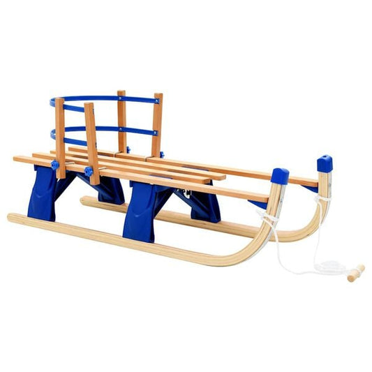 244932 - VIDA XL Slitë dëbore e palosshme me mbështetëse shpine prej druri 119 cm