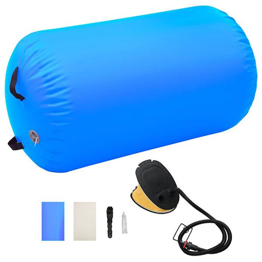 212322 - VIDAXL Rrotull Gjimnastikor i Fryrë me Pompë 100x60 cm PVC Blu