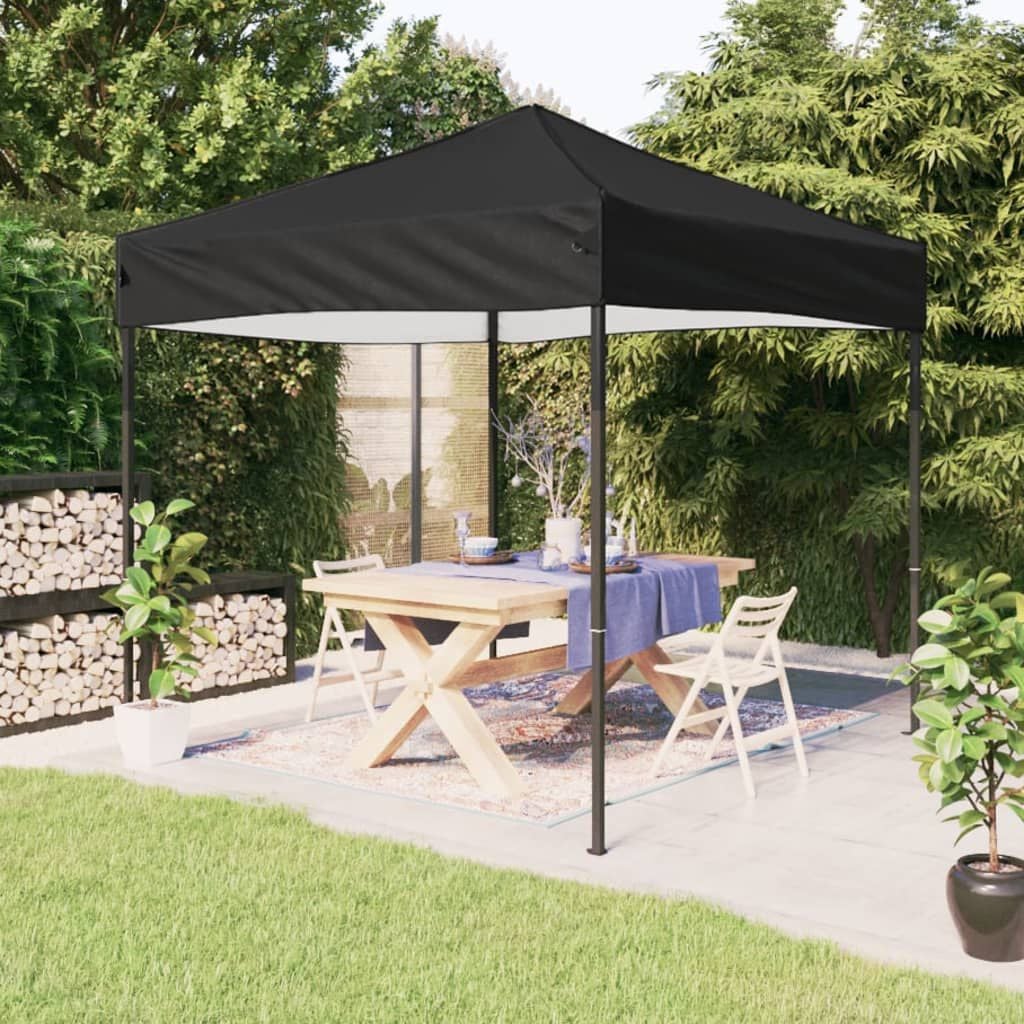 265630 - VIDA XL Tendë Festash e Palosshme e Zezë 3x3 m