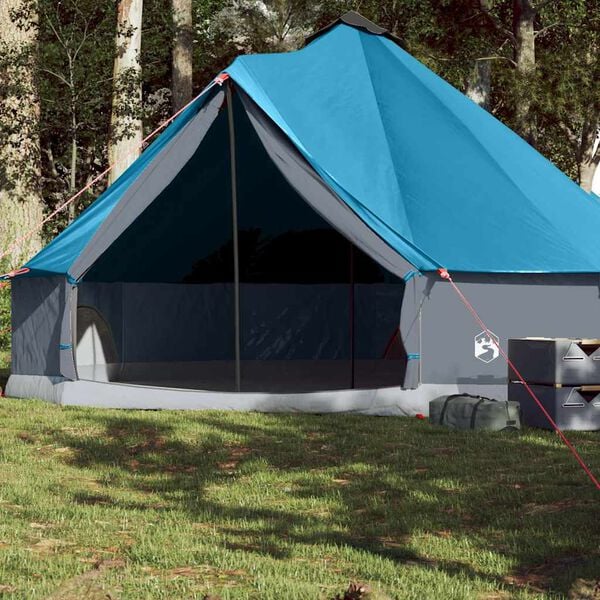 291662 - VIDA XL Tendë familjare Tipi për 8 persona, blu, e papërshkueshme nga uji