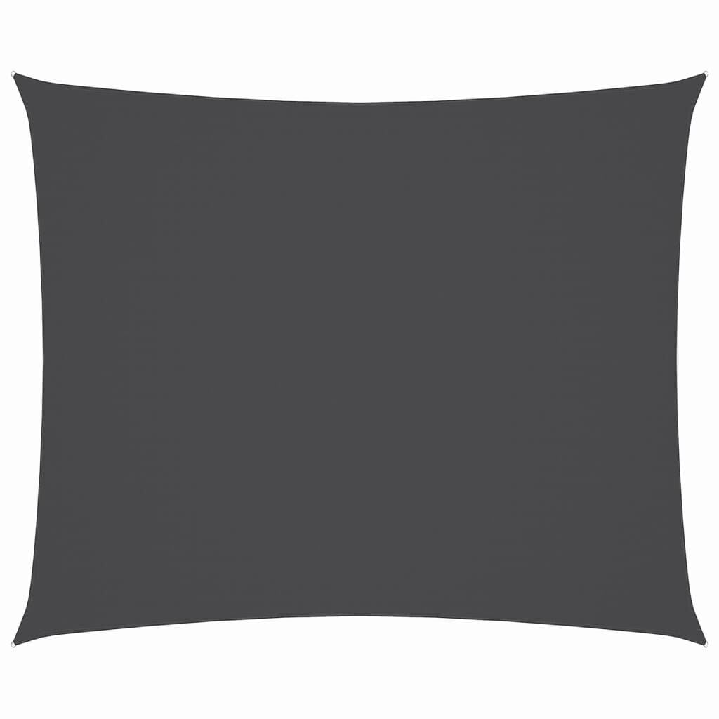 265005 - VIDAXL Tendë dielli me vela, prej pëlhure Oxford, drejtkëndëshe 3x4 m, antracit
