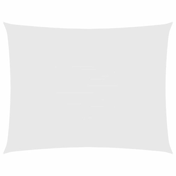 333257 - VIDAXL Tendë dielli me vela, drejtkëndëshe, prej pëlhure Oxford, 2,5x3,5 m e bardhë