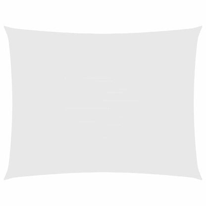 333257 - VIDAXL Tendë dielli me vela, drejtkëndëshe, prej pëlhure Oxford, 2,5x3,5 m e bardhë