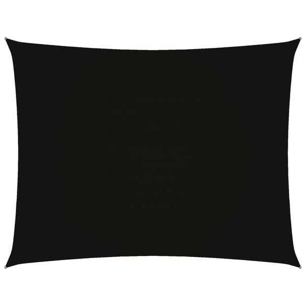 334011 - VIDA XL Tendë dielli me vela, drejtkëndëshe, prej pëlhure Oxford, 3x4,5 m, ngjyrë e zezë