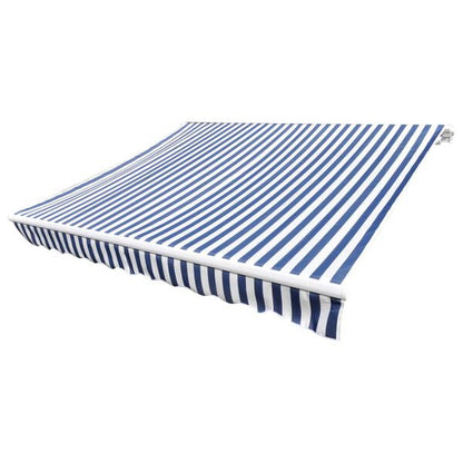 333599 - VIDAXL Pëlhurë zëvendësuese për tendë, blu dhe e bardhë, poliester 3x2,5 m