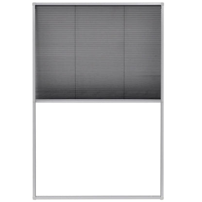 265008 - VIDAXL Rrjetë insektesh Plisse për dritare alumini 80x120 cm