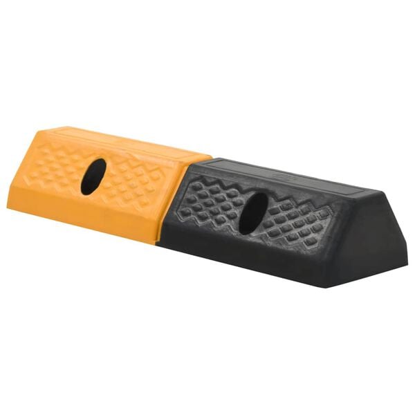333014 - VIDAXL Blloqe parkimi 2 copë gome 49x15x9 cm