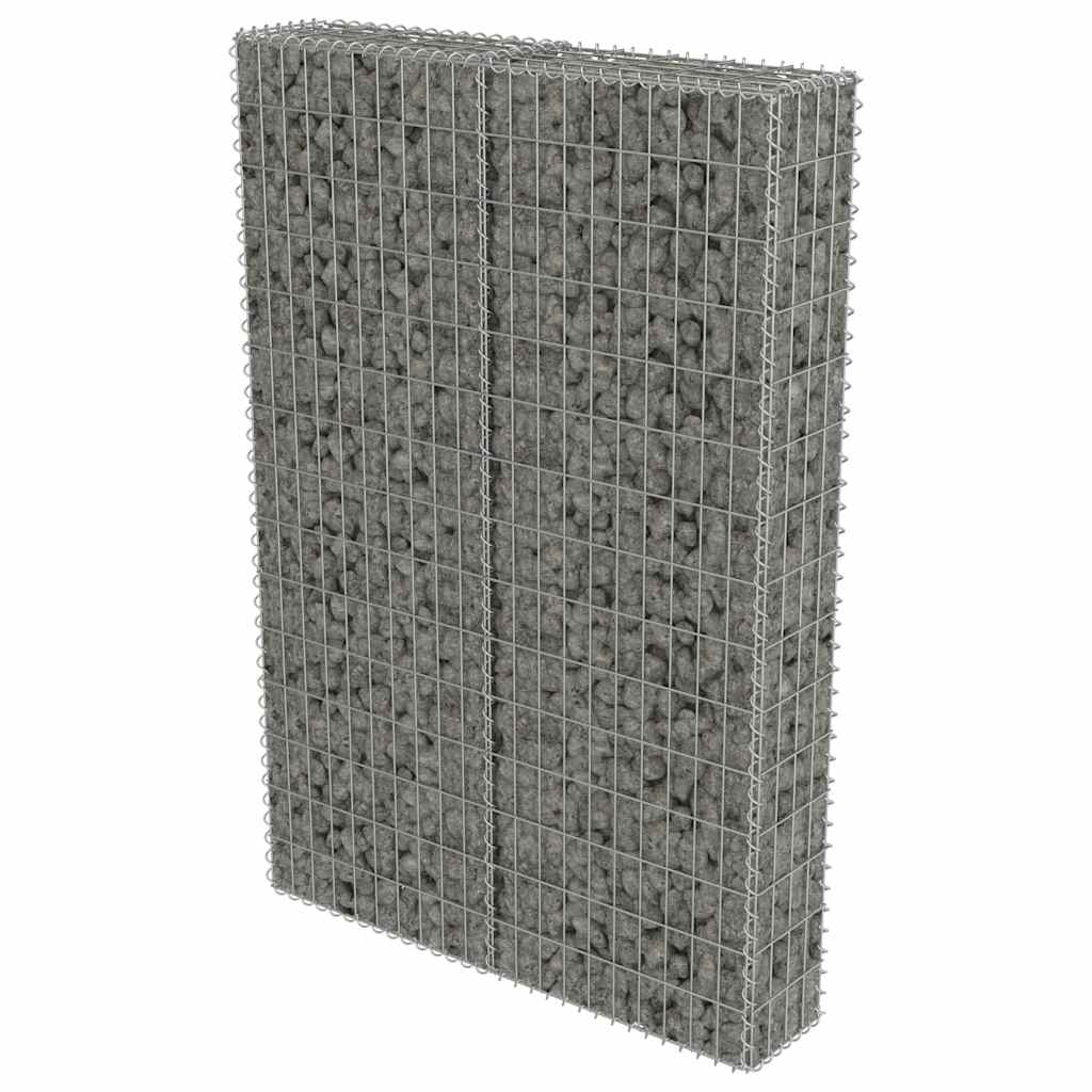 244520 - vidaXL Mur Gabioni me Kapakë, Çelik i Galvanizuar, 100x20x150 cm