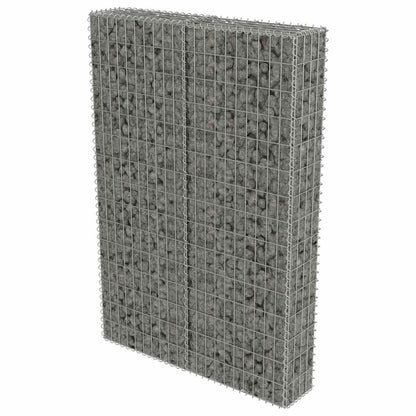 244520 - vidaXL Mur Gabioni me Kapakë, Çelik i Galvanizuar, 100x20x150 cm