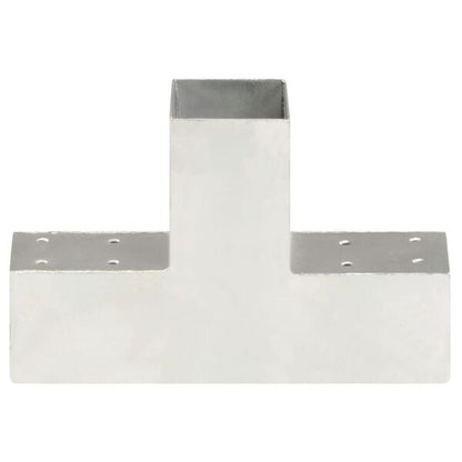 244324 - VIDAXL Lidhës Shtylle në Formë T Metali i Galvanizuar 71x71 mm