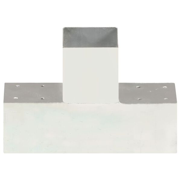 244325 - VIDAXL Lidhës Shtylle në Formë T Metal i Galvanizuar 91x91 mm