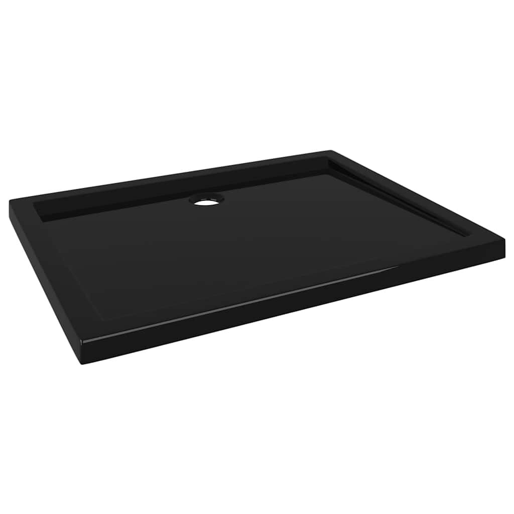 265016 - VIDAXL Tabaka Baze Dushi Drejtkëndëshe prej ABS, E Zezë 70x90 cm