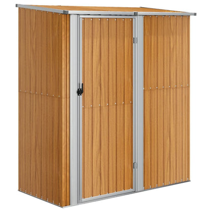 280018 - VIDAXL Kasolle Kopshti 180,5x97x209,5 cm me pamje druri prej çeliku të galvanizuar