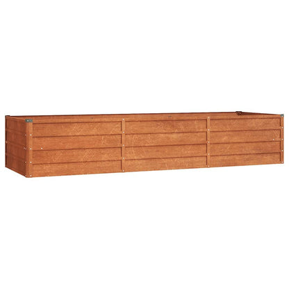 280031 - VIDAXL Shtrat Kopshti i Ngritur, i Rrënjët, Çelik Corten 240x80x45 cm
