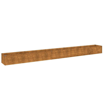 280034 - VIDAXL Shtrat i ngritur për kopsht 482x50x36 cm prej çeliku Corten