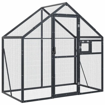 291032 - VIDAXL Aviary, Antracit, 179x100x185 cm, Alumini