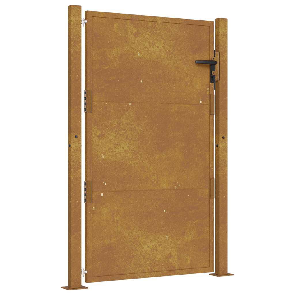 280037 - VIDAXL Portë Kopshti 100x150 cm Çelik Corten e ndryshkur.