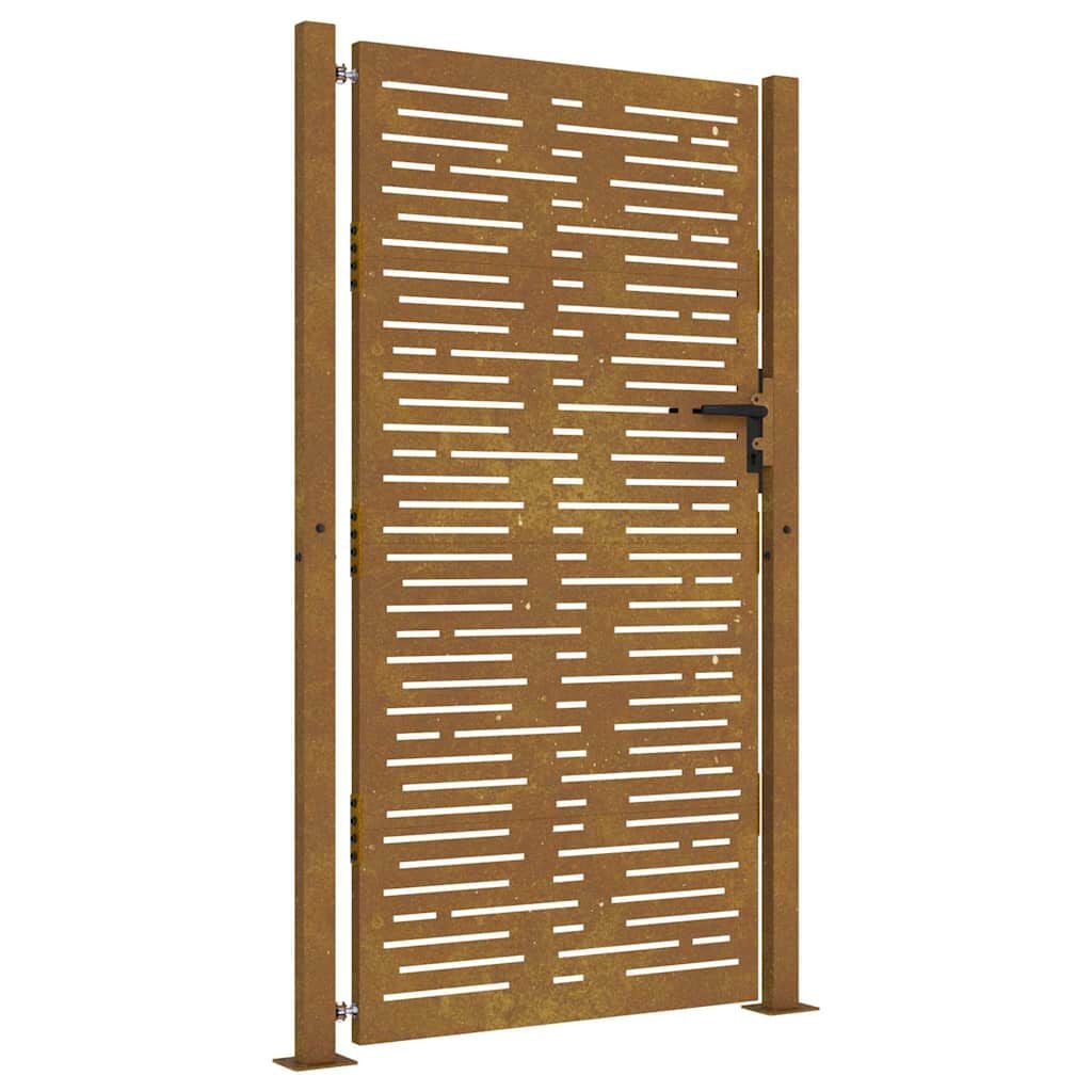 265040 - VIDA XL Portë Kopshti 100x175 cm Çelik Corten