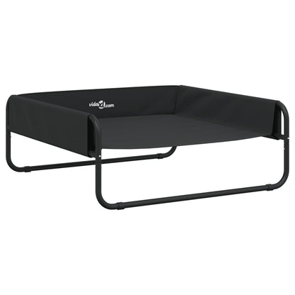 244428 - vidaXL Shtrat i Ngritur për Qen – Anthracite, Pëlhurë Oxford dhe Çelik